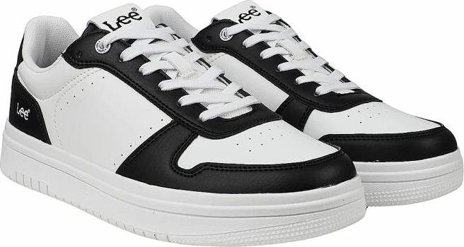 Këpucë për meshkuj Lee, të bardha dhe të zeza