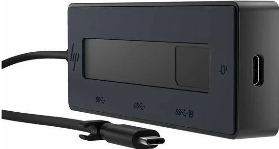 Stacion dokimi HP 4K USB-C Multiport Hub, ngjyrë e zezë