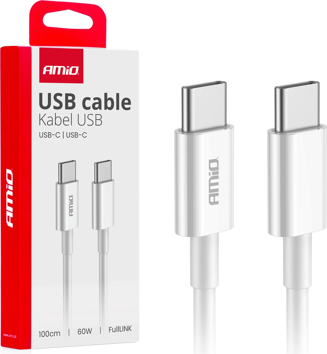 Kabel USB-C në USB-C 60W 100 cm – FullLINK
