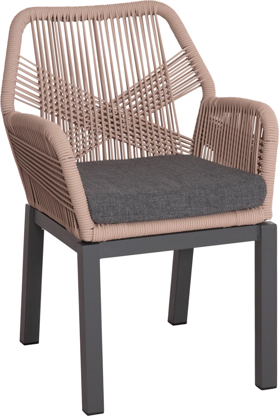 Karrige alumini HOWARD, ngjyrë antracit-bezhë, set prej 4 copash