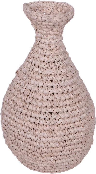 Vazo sisal ngjyrë natyrale D20x32cm