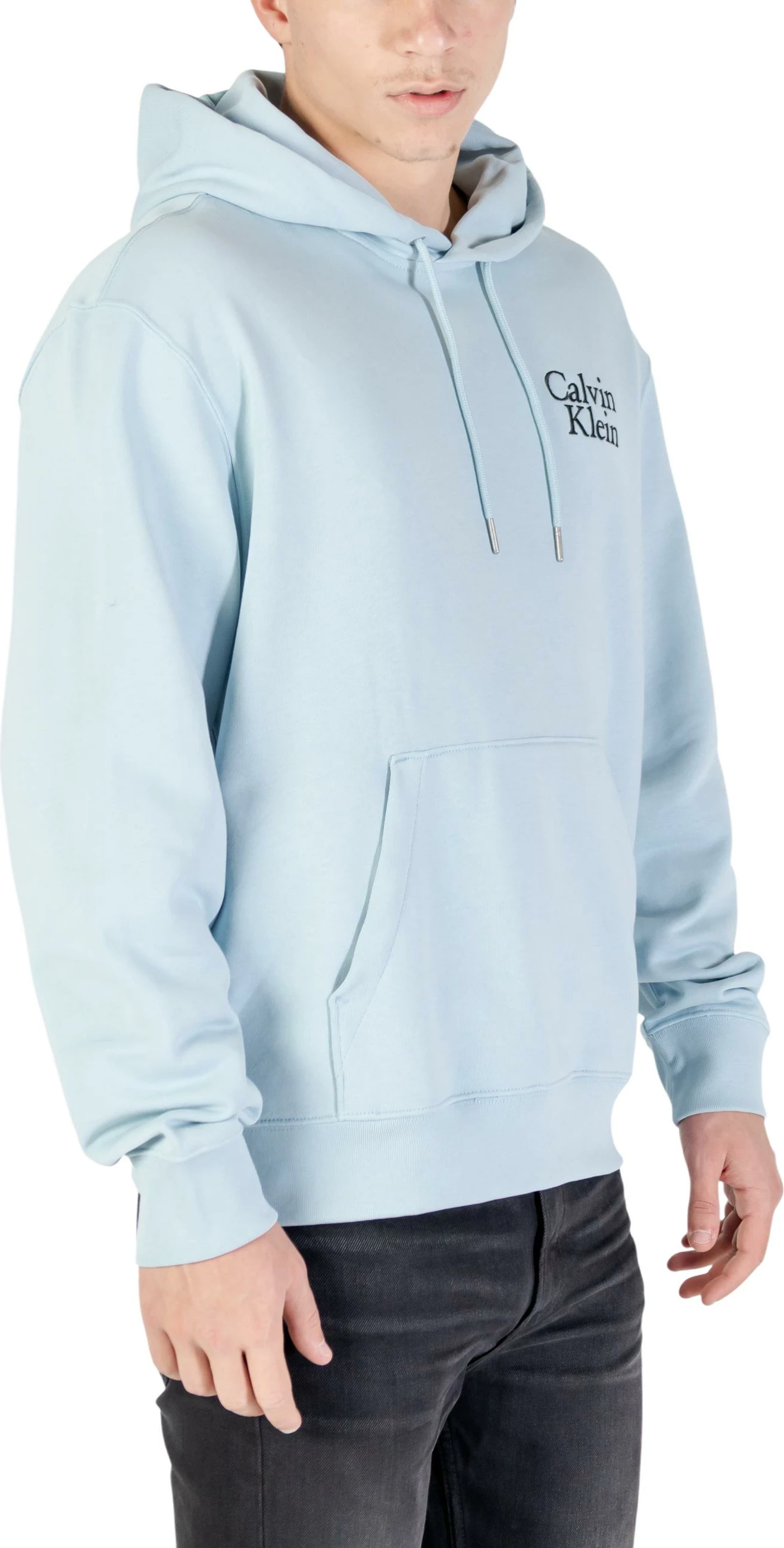 Duks me kapuç për meshkuj Calvin Klein Jeans LS EU 350TERRY CALVI LV04RC295G, blu e zbehtë [Madhësia: XXL]