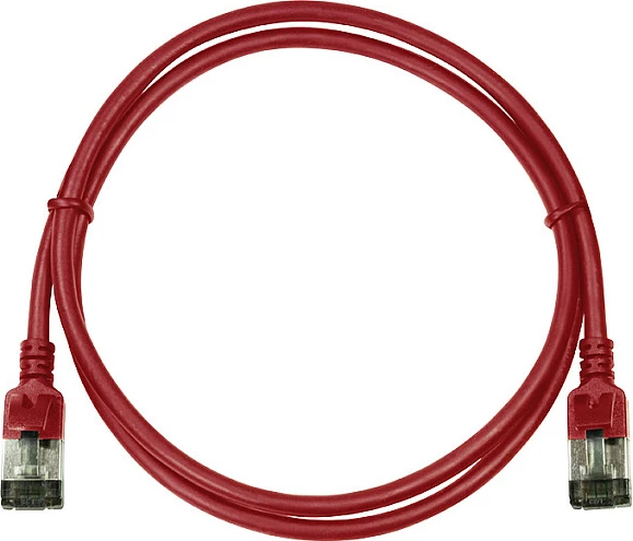 Kabllo rrjeti LogiLink Cat.6A SlimLine TPE 5m, e kuqe