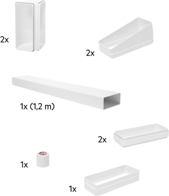 Set qarkullimi ajri Electrolux M2CKCF01C, për aspirator kuzhine, Bardhë