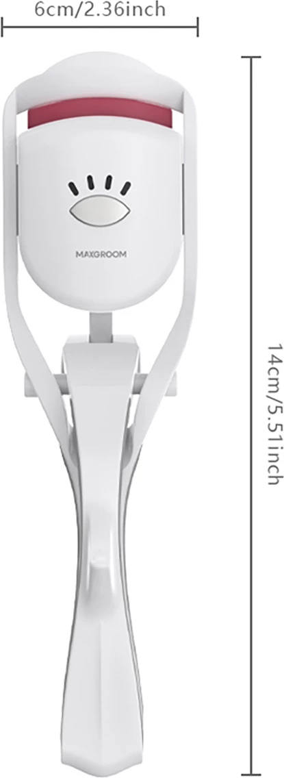 Përkulës qerpikësh me ngrohje MAXGROOM BM2310, 3 nivele 60/70/80°C, USB-C, bateri 230 mAh, i bardhë, në kuti