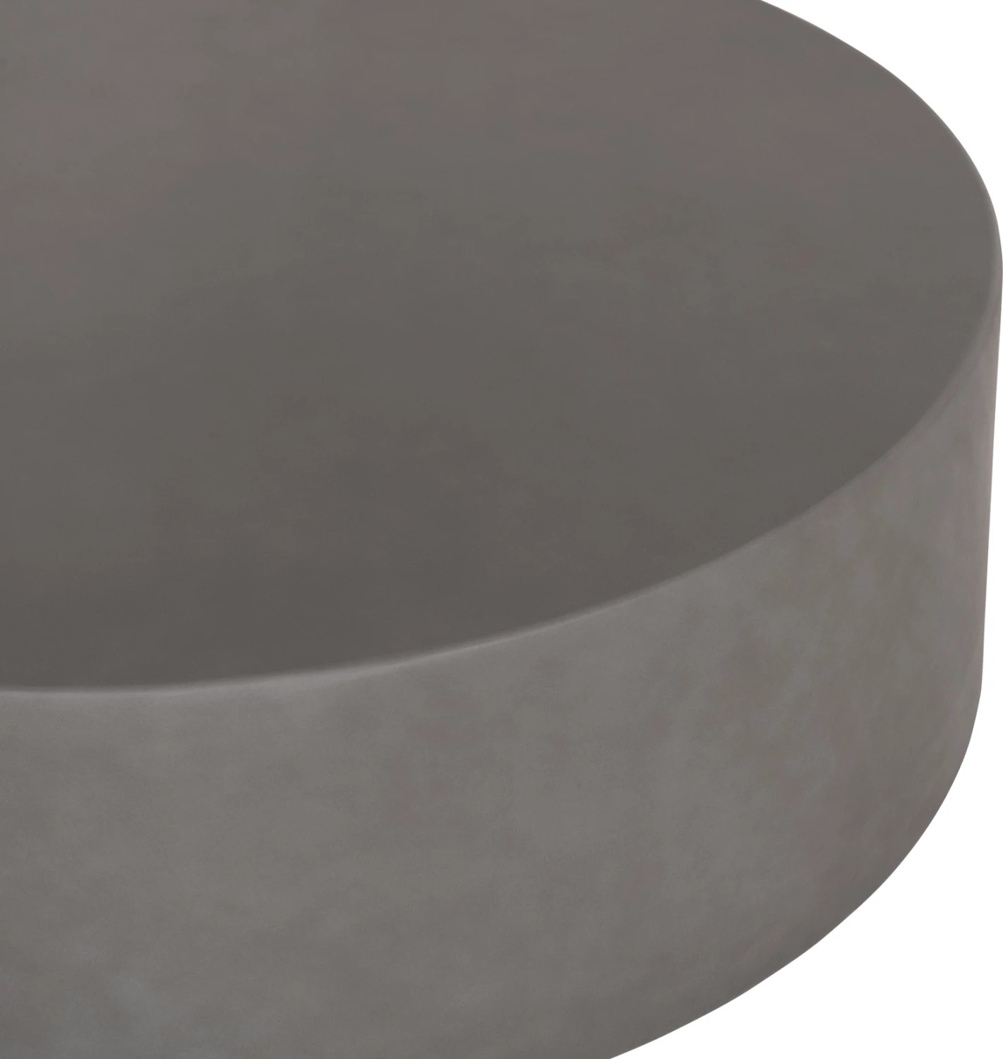 Tavolinë e rrumbullakët për jashtë, model KYOKO, gri, fibër-cement, FH6579.01, 90x30cm