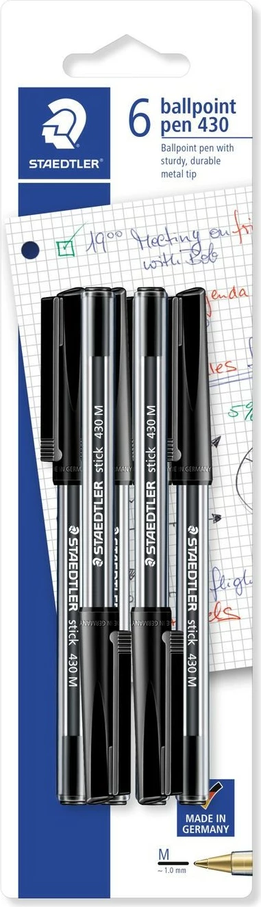 Stilolaps Staedtler 430M9BK6D, 1 mm, zi
