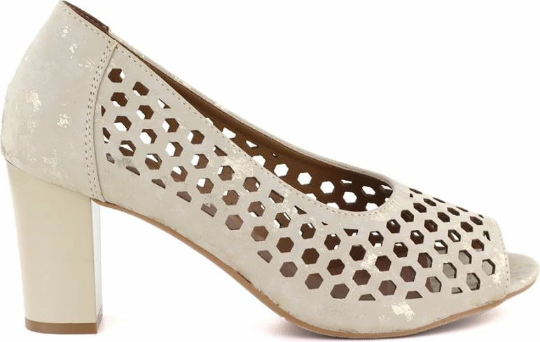 Këpucë me takë për femra Jezzi ASA283-7, bezhë