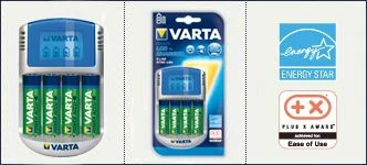 Karikues baterish Varta LCD Charger 57070201451, 4-kanal, Ni-MH AA/AAA, me 4x AA rikarikueshme + kabllo USB