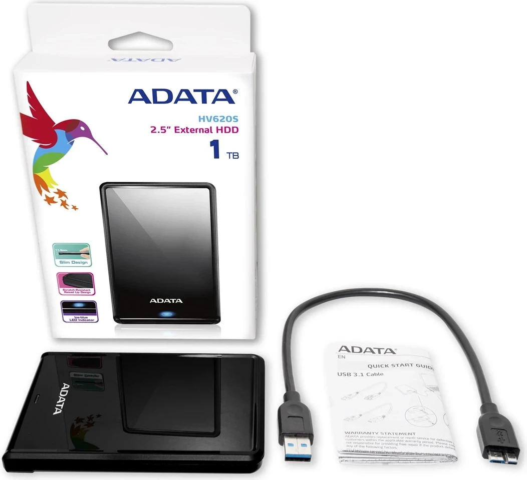 Hard drive Adata HV620S, 1000 GB, i zi