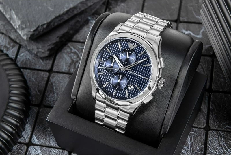 Orë dore për meshkuj Emporio Armani, argjend