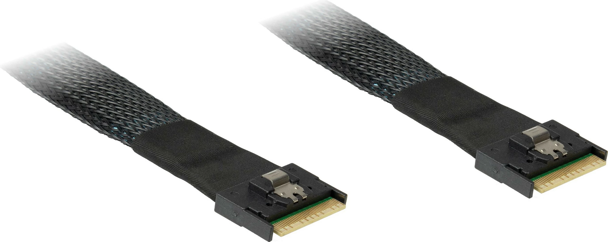 Kabllo Inter-Tech SFF-8654-8x në SFF-8654-8x, 0.75 m, e zezë