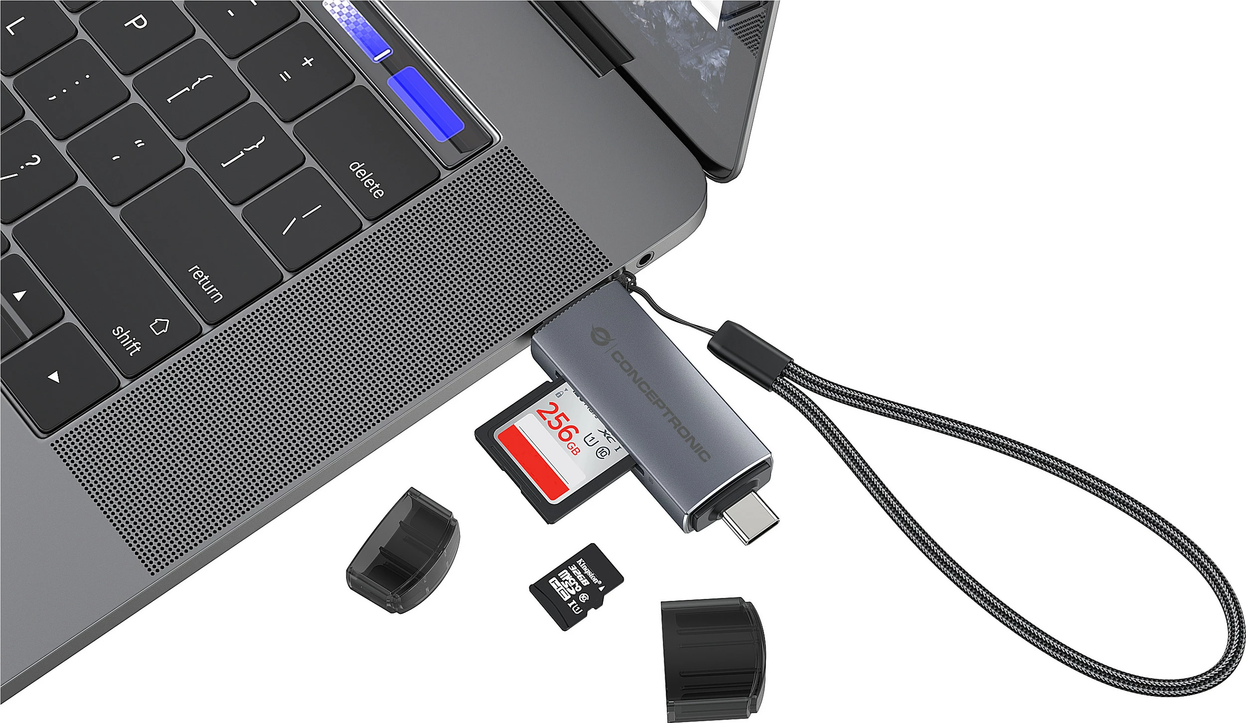 Lexues kartelash Conceptronic USB 3.2 Gen1 USB-A/USB-C, SD/microSD, 5Gbps, gri