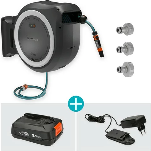 Kuti muri për zorrë GARDENA 18647-20, 40m, automatik, e zezë