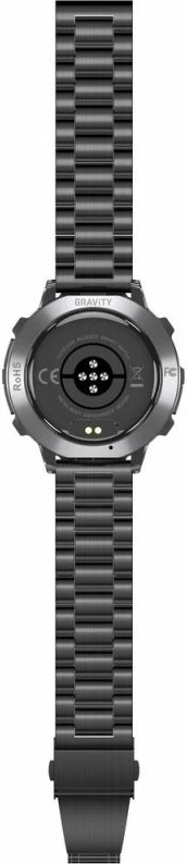 Smartwatch Gravity GT42-1, i zi, set me rrip silikoni dhe byzylyk