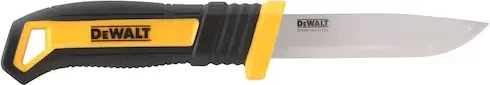 Thikë shumëpërdorimëshe Dewalt DWHT1-10354, teh inoksi 90 mm, me këllëf plastik, e zezë/verdhë