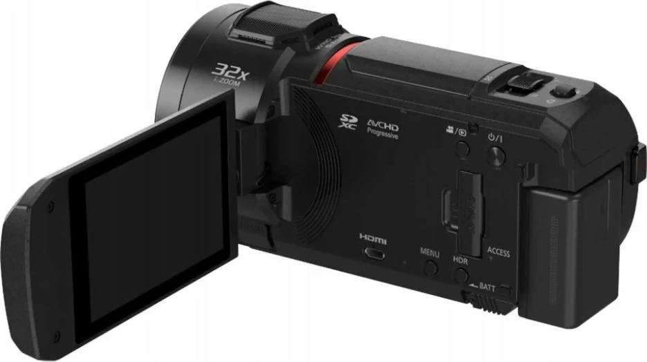 Kamerë video 4K Panasonic HC-VX3E-K, 24x zoom optik, 25mm wide, LCD 3.0" touch, 5-akshe OIS, microSD, USB-C/HDMI, e zezë