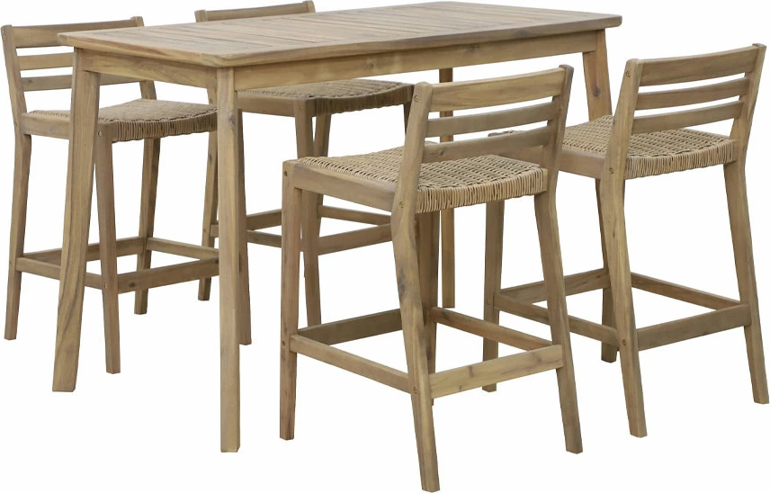 Tavolinë bar Toujour, ngjyrë natyrale, 131.5x70x90