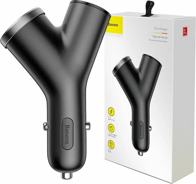 Karikues makine Baseus Y Type CCALL-YX01 2x USB-A 3.4A 40W i zi
