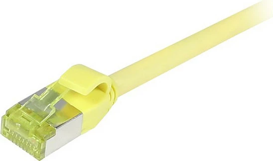 Kabllo rrjeti Synergy21 RJ45 CAT6A 0.5m 500MHz S/FTP slim, e verdhë