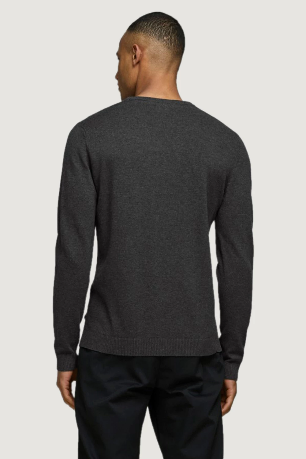Xhemper për meshkuj Jack & Jones JJEBASIC 12137190, gri e errët [Madhësia: XL]