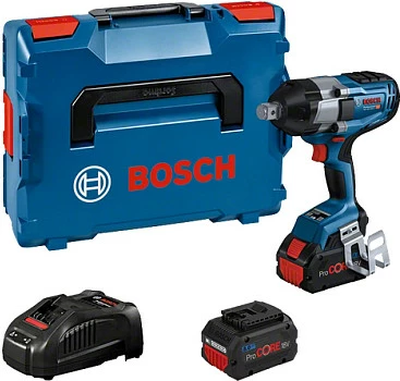 Impact driver Bosch GDS 18V-1050 H, 18V, 3/4", me valixhe, zi/kaltër