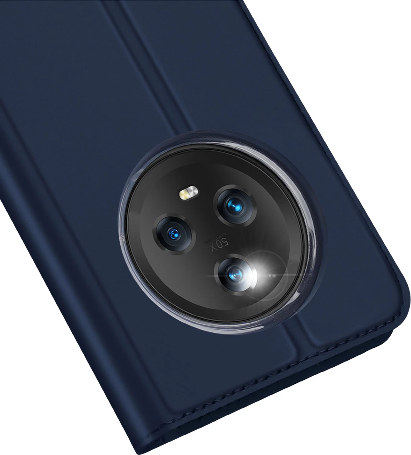 Mbështjellës Dux Ducis Skin Pro për Honor Magic5, me kapak, xhep për kartela, qëndrim, Blue