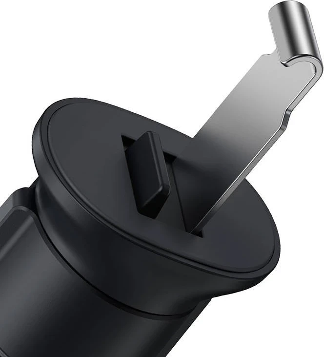 Mbështjellës për celular Baseus Metal Age II, për makinë, ngjyrë e zezë