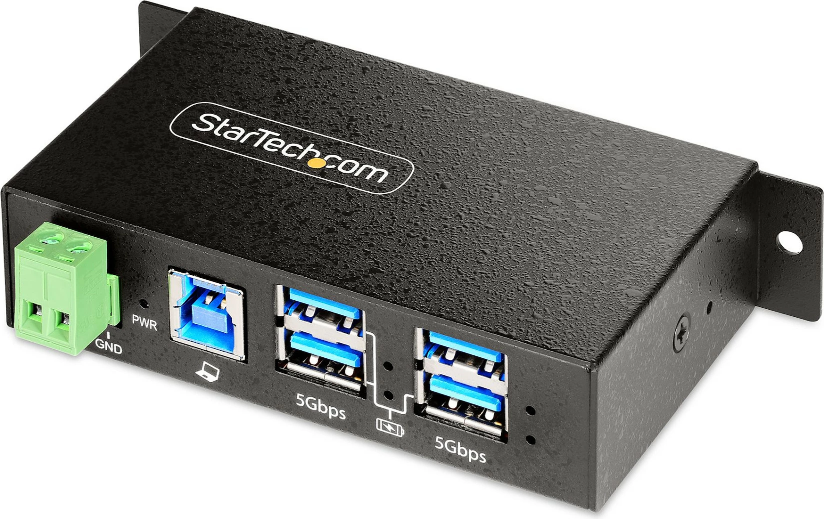 Hub USB StarTech 5G4AINDRM, 4 porta USB-A, USB 3.2 Gen 1 5Gbps, industrial, metal, i zi