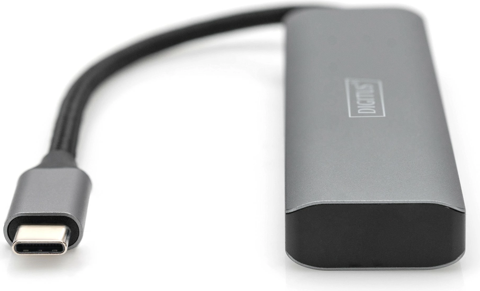 HUB USB-C 4 Porta Digitus, 2x USB A + 2x USB-C, USB 3.2 Gen 1, Gri, Alumini