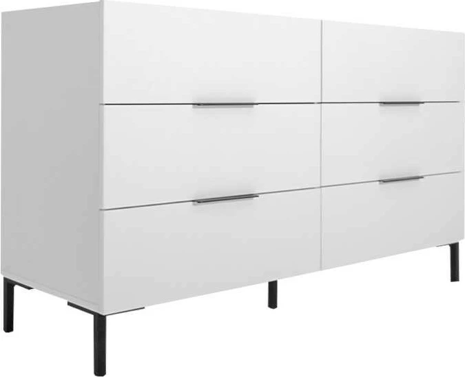 Komodë Hanah Home, Sfn-1760-Dd-1, e bardhë, 140x81x44cm