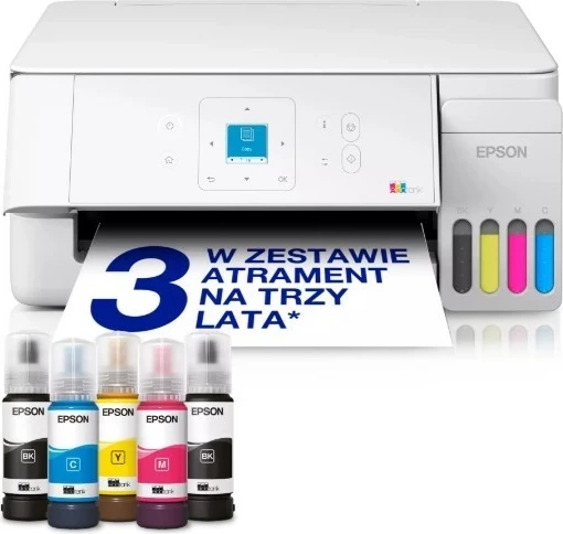 Printer multifunksional Epson EcoTank L3366, A4, Wi‑Fi, USB 2.0, i bardhë