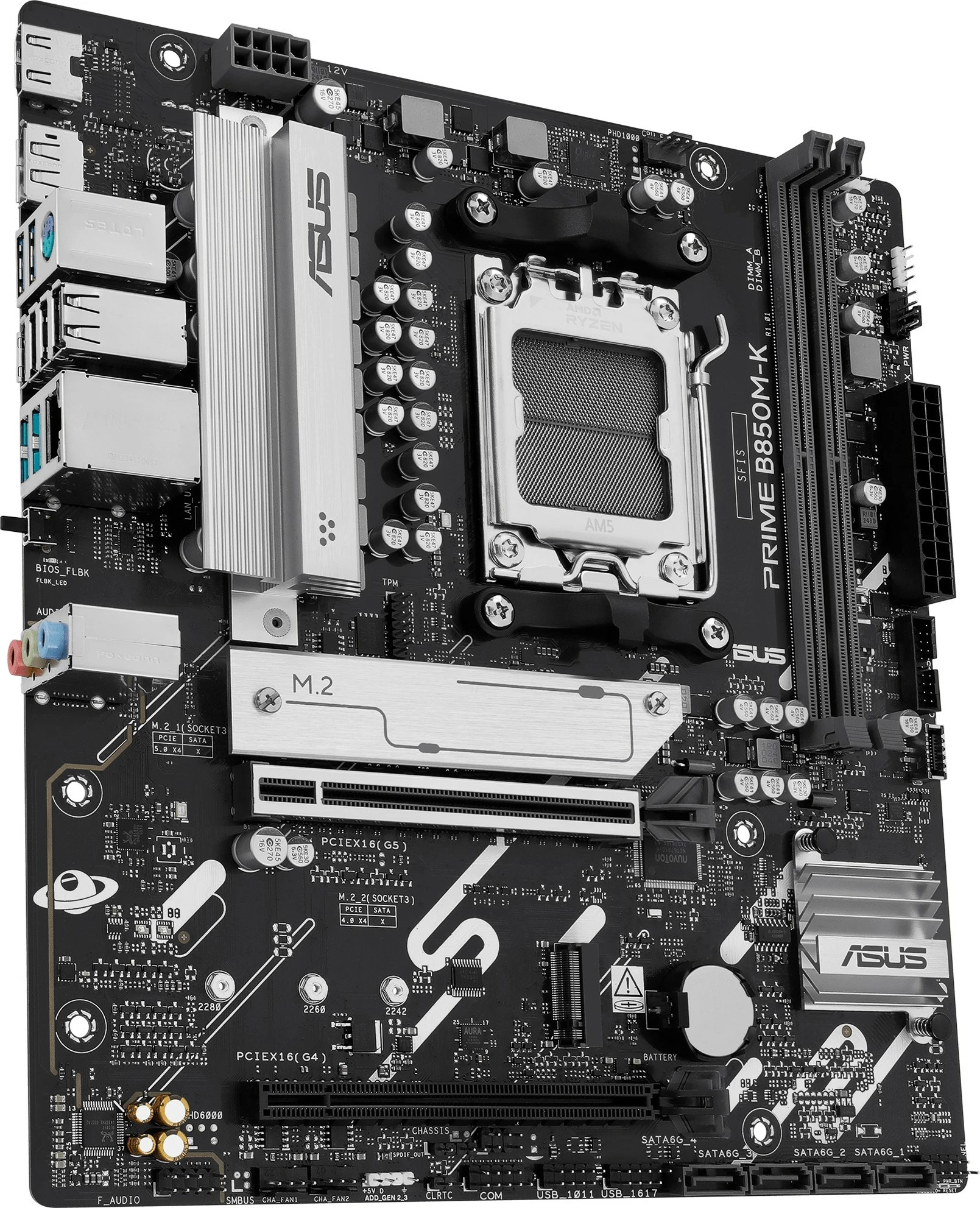 Pllakë amë ASUS PRIME B850M-K, AMD, Socket AM5, DDR5, micro ATX
