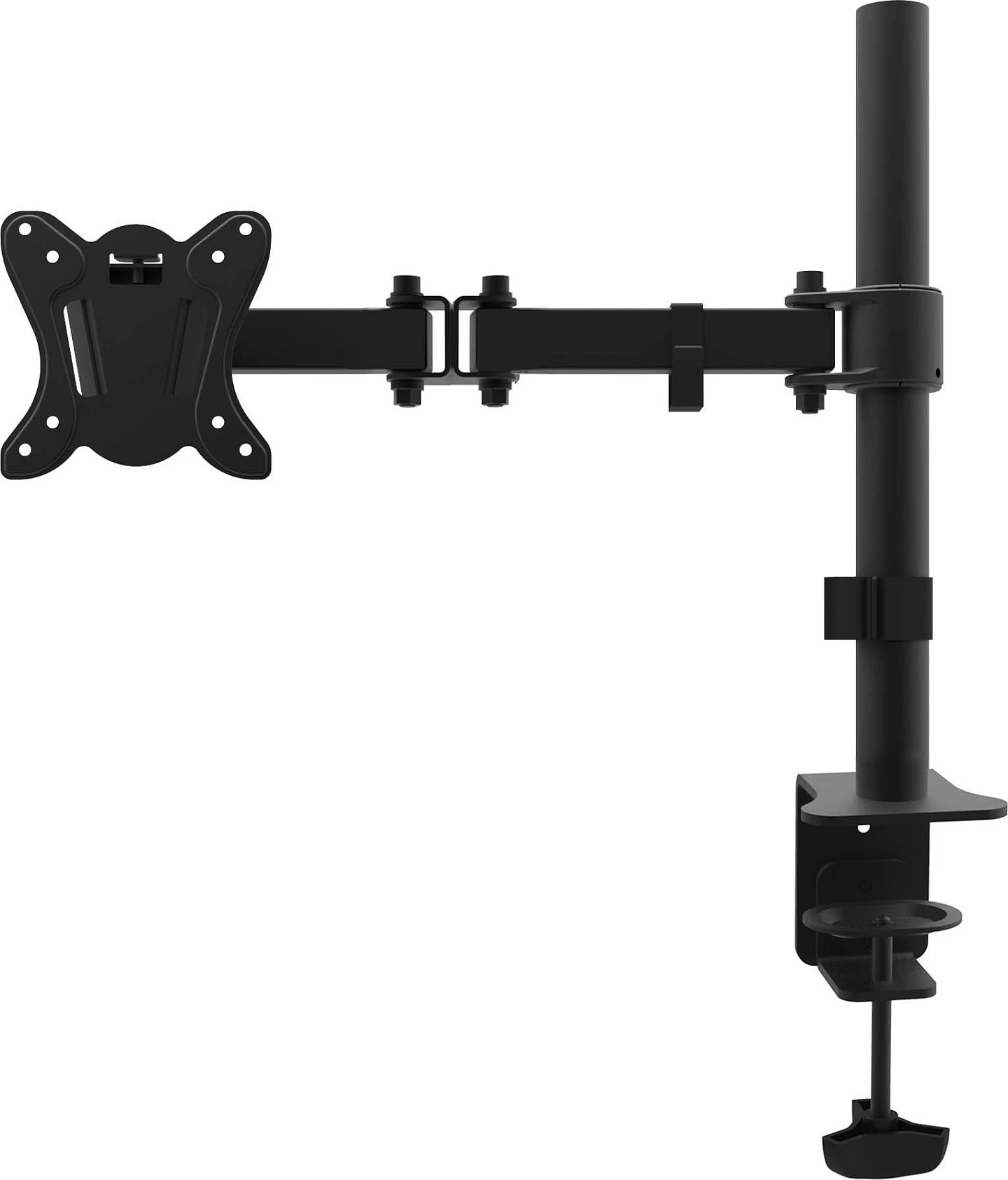 Mbajtës monitori tavoline EQUIP, 13"-27", VESA 75x75/100x100, 8 kg, i zi