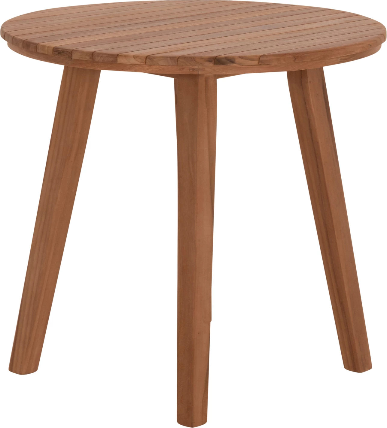 Tavolinë e rrumbullakët për ngrënie DANTE, dru tik, FH6379, 80x75cm