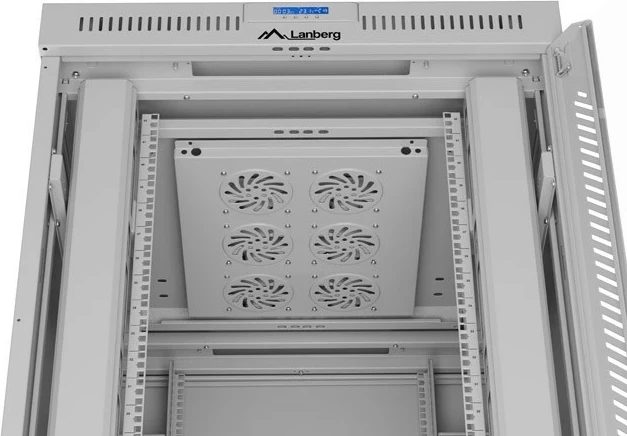 Kasë rack LANBERG Lanberg -Szafy RACK 19" 42U 800x1000mm, derë xhami LCD, gri
