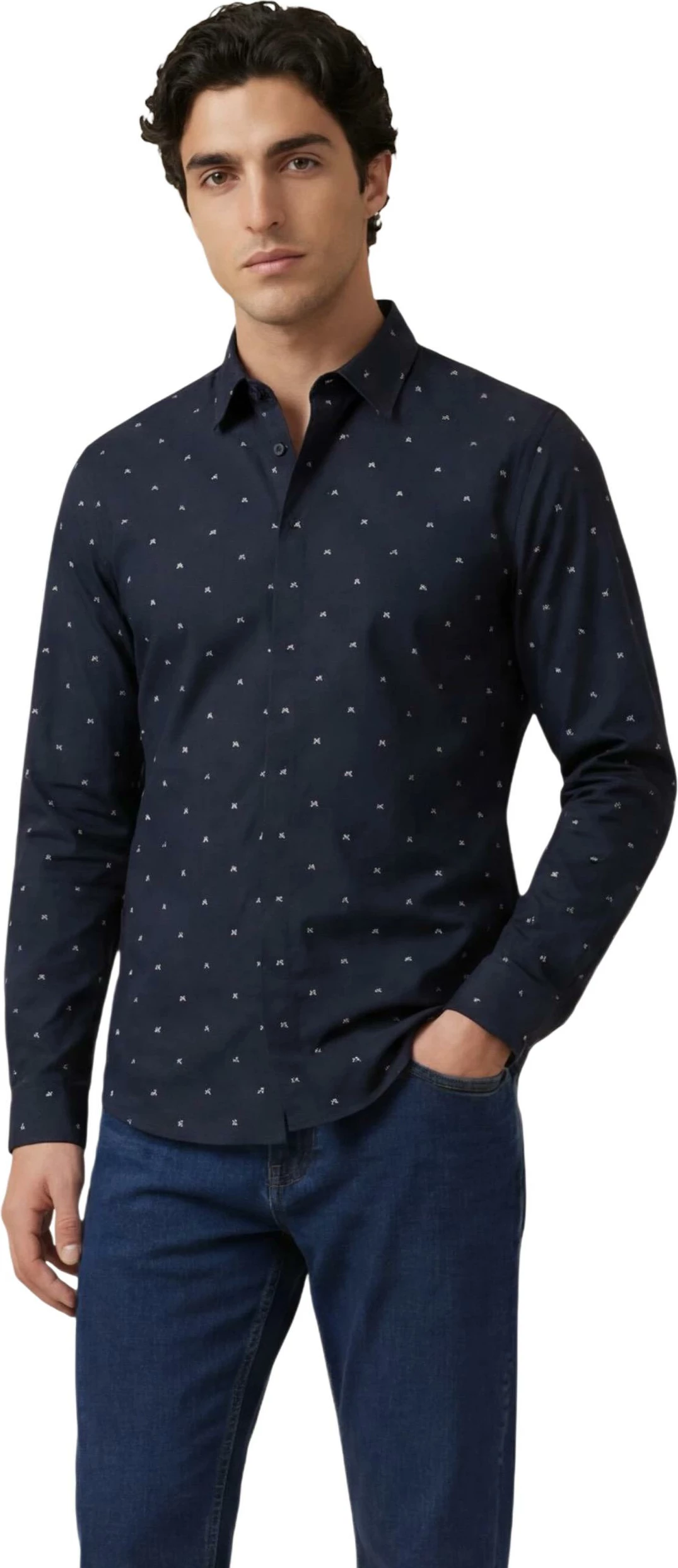 Këmishë për meshkuj Armani Exchange XM000625 AF13184, e kaltër