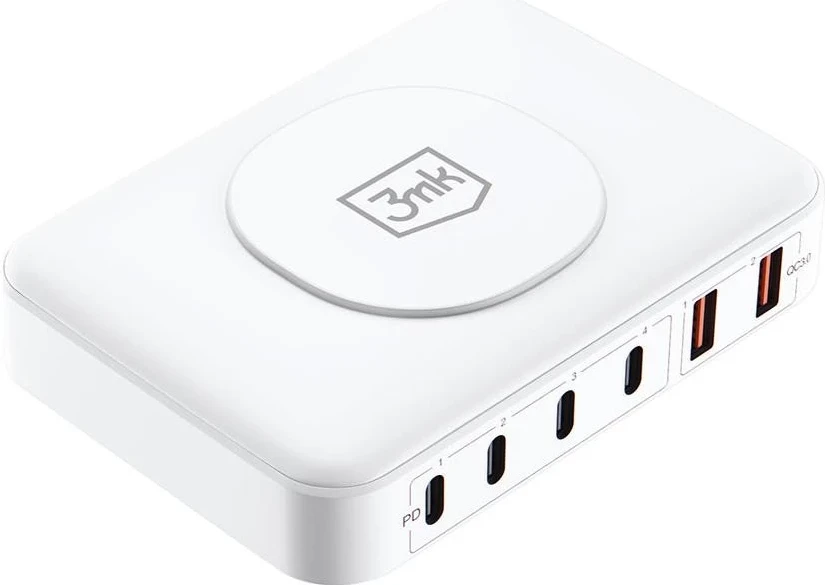 Karikues universal 3mk Hyper PowerMax, 100W, i bardhë   