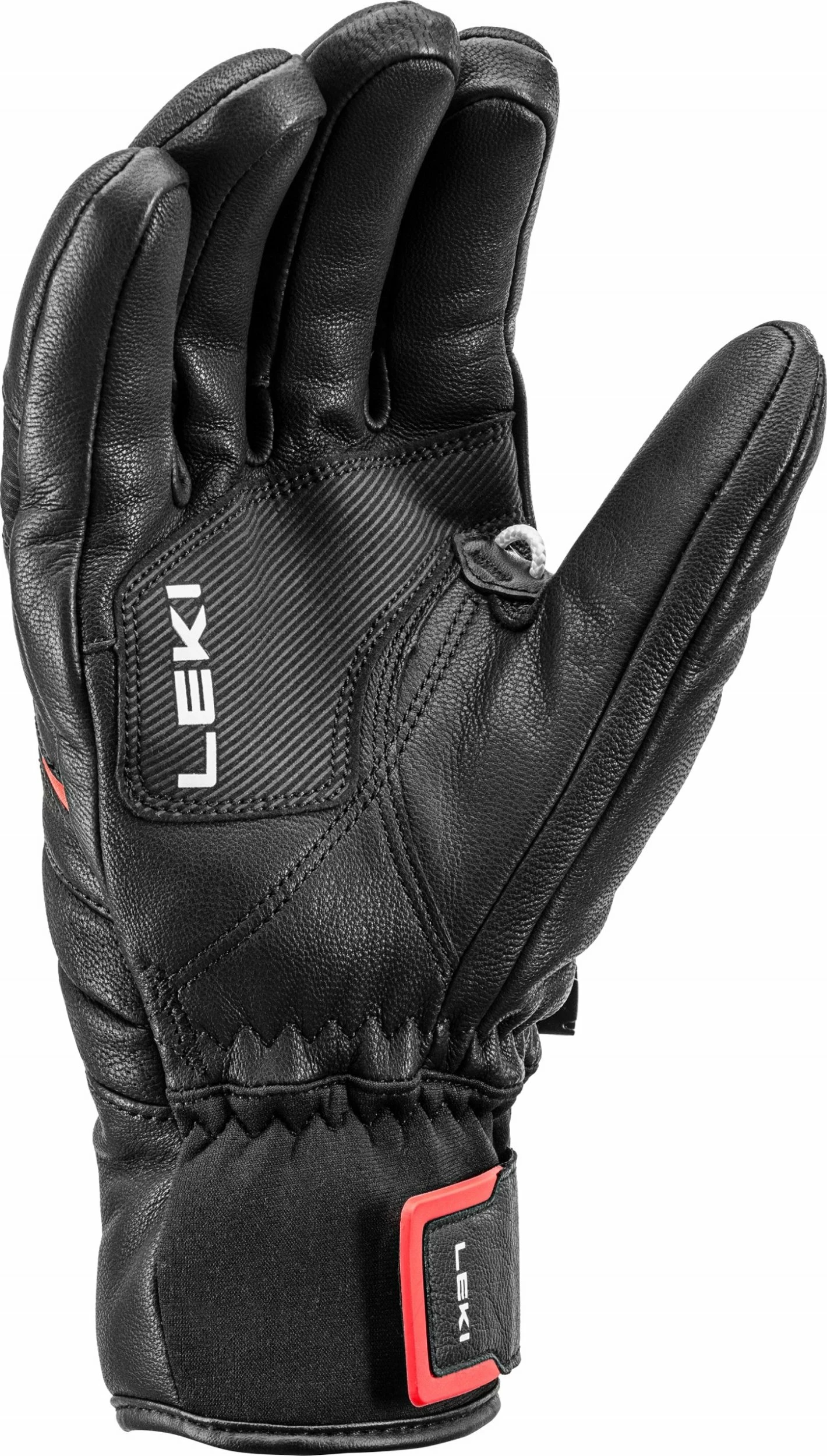 Doreza skijimi LEKI Phoenix 3D, nr. 9.5, unisex, të zeza/kuqe
