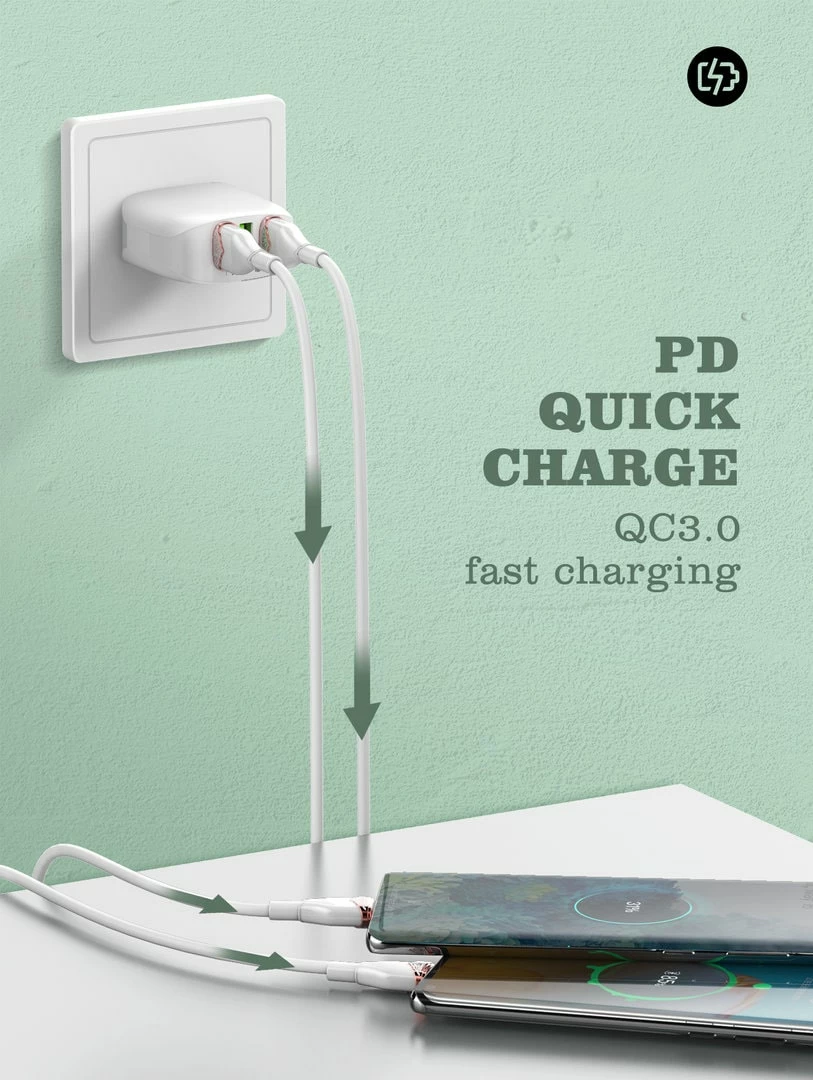 Kabllo E Karikimit LDNIO LS821 (Bardhë)