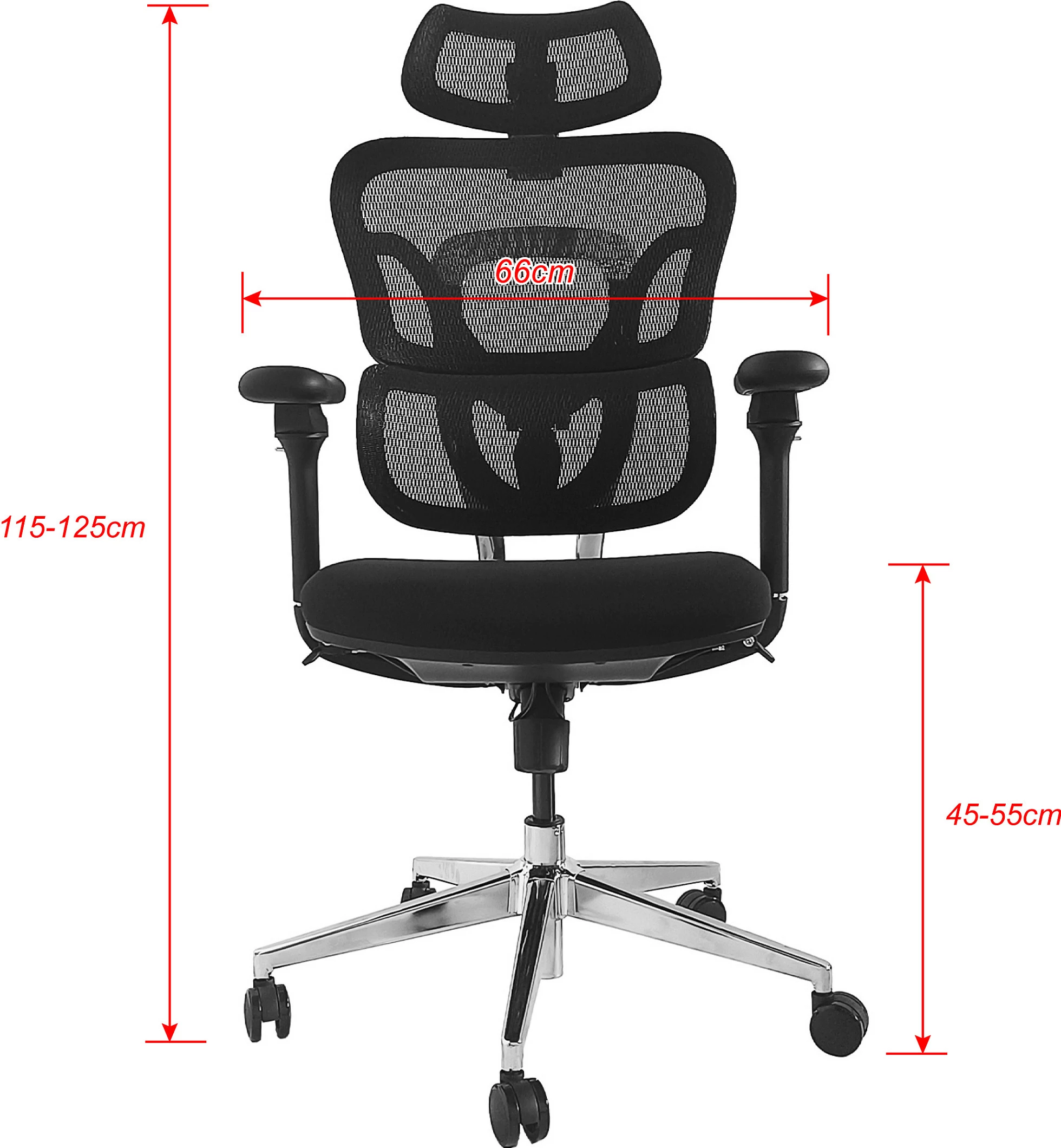 Karrige zyre ergonomike EQUIP SFS, mesh, mbështetëse koke, 3D armrests, 150 kg, e zezë