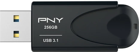 USB memorie PNY Attache 4, 256 GB, USB 3.2, pa kapak, e zezë