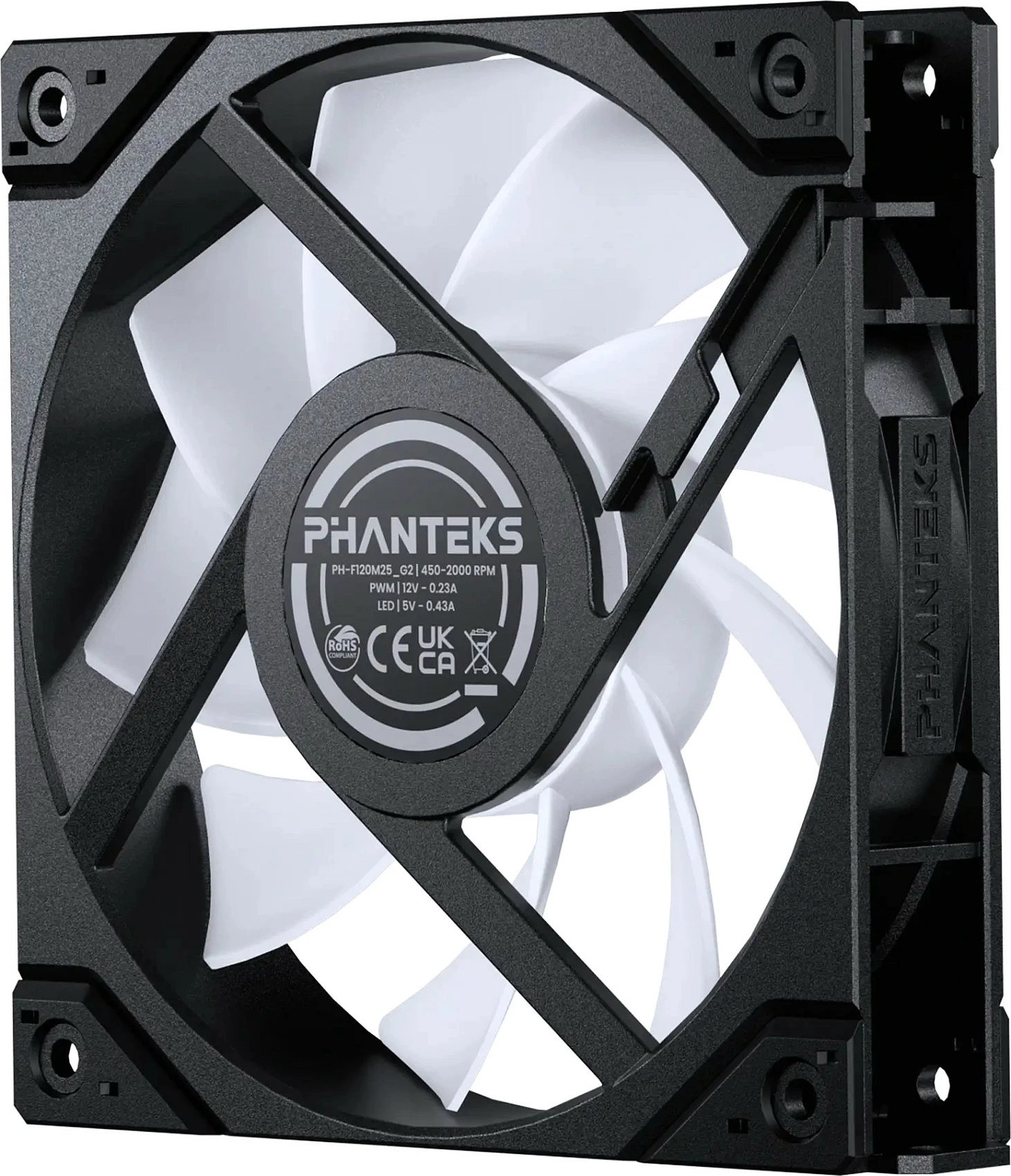 Ventilator kasë Phanteks M25G2-120 D-RGB Reverse Triple Pack, 120mm, 3 copë, blu/zi
