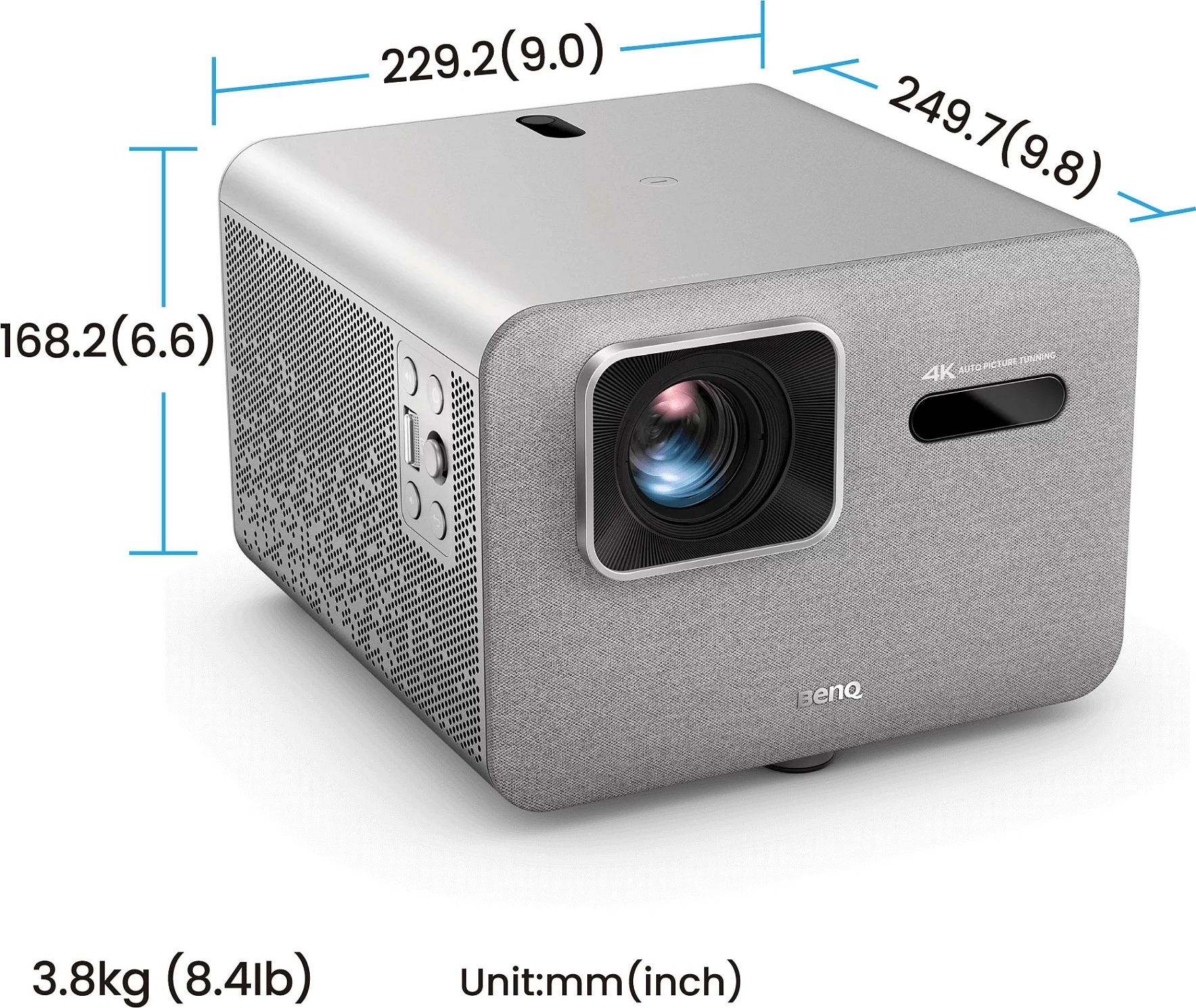 Projektor BenQ TK705i, 4K UHD, 3000 ANSI lm, HDR10+, HDMI 2.1, Google TV, gri