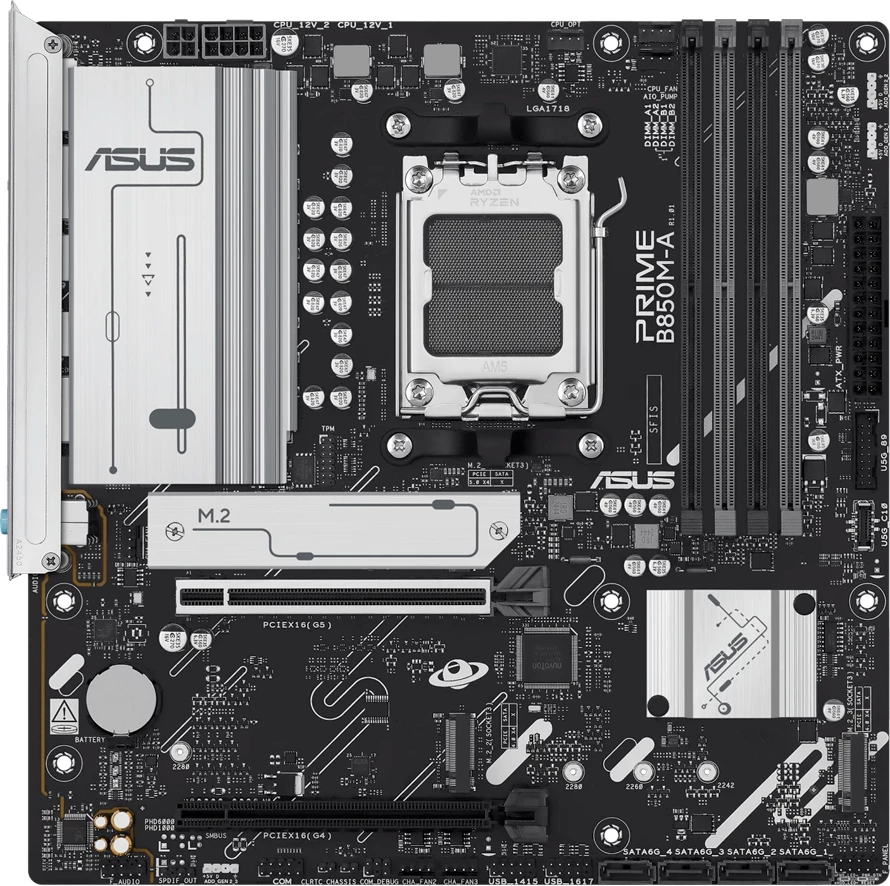 Pllakë amë ASUS PRIME B850M-A-CSM, mATX, Socket AM5, DDR5
