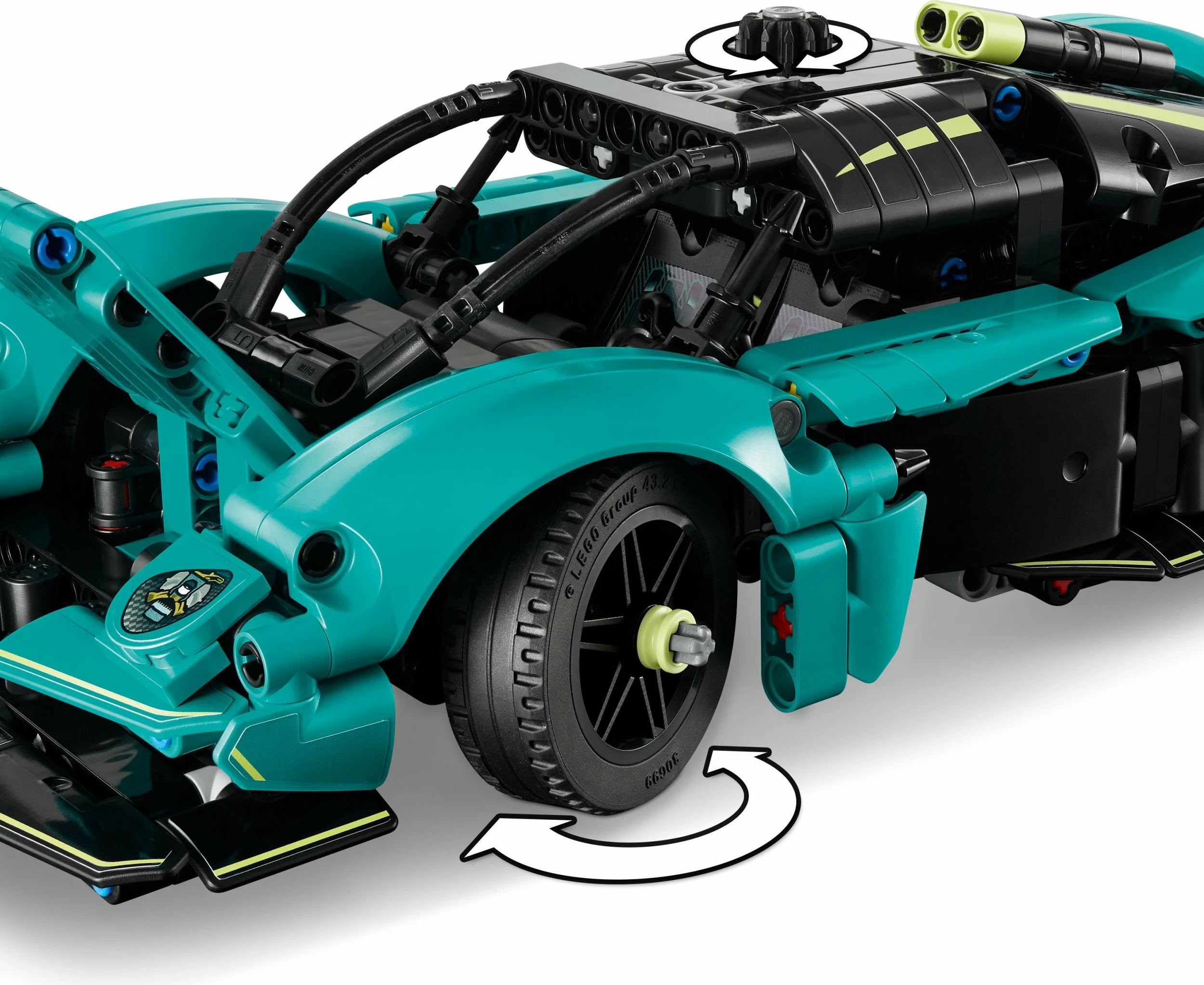 Set LEGO Technic Aston Martin Valkyrie 42208, 707 copë, turkeze