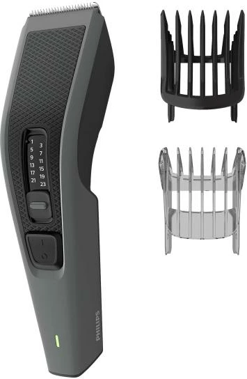 Makinë qethëse Philips HC3525/15 Series 3000, 13 gjatësitë, DualCut & Trim‑n‑Flow, gri/zezë