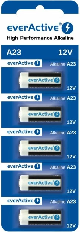 Bateri alkaline everActive 23A5BL, 12V, set 5 copë