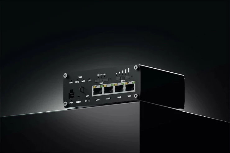 Router industrial Teltonika RUTM11, 4G LTE Cat6, 4x Gigabit, Dual SIM, Wi‑Fi 5, i zi