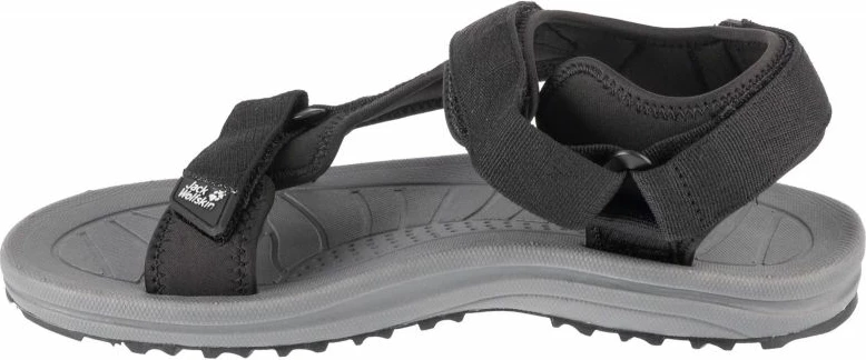 Sandalet për meshkuj Jack Wolfskin, të zeza